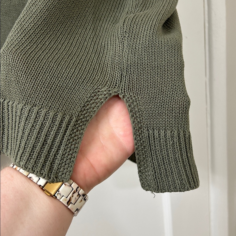 Max Studio Forest Green Knit Top - Picture 4 of 7